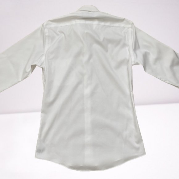 White Buttoned Down men's dress shirt size slim 14.5 / 34 - Picture 4 of 9